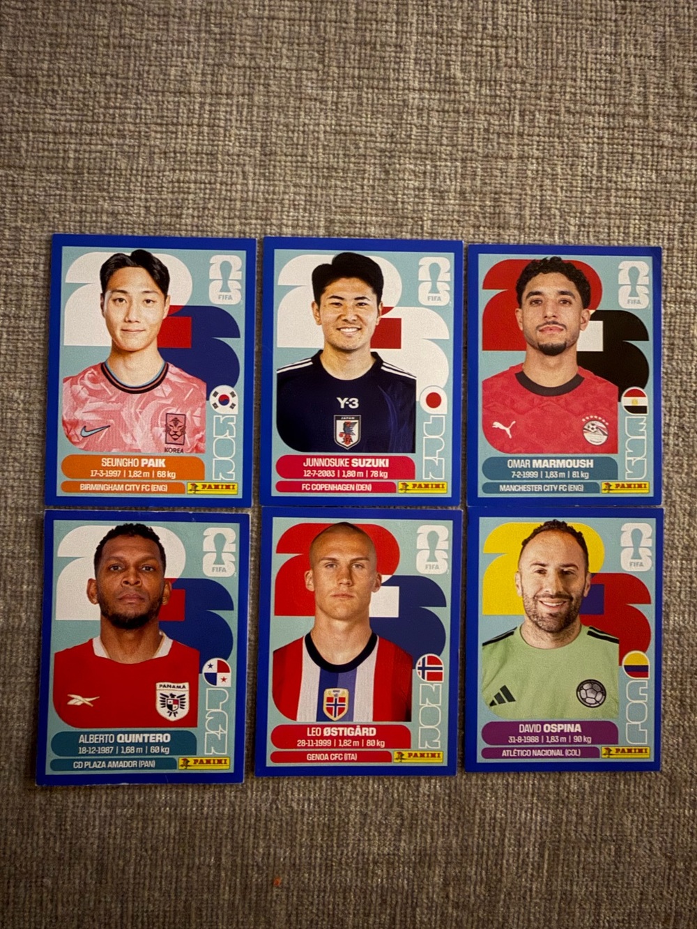 Blue Rare FIFA Stickers
